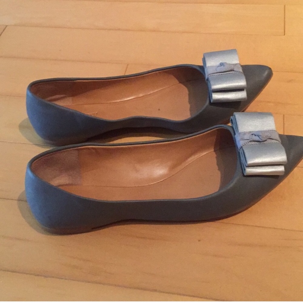 Jcrew gray flats